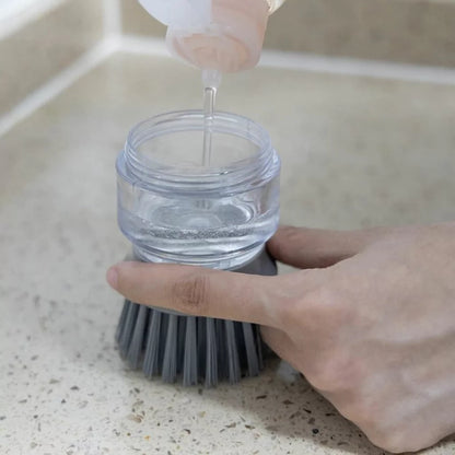 Cepillo Limpiador Con Dispenser de jabon
